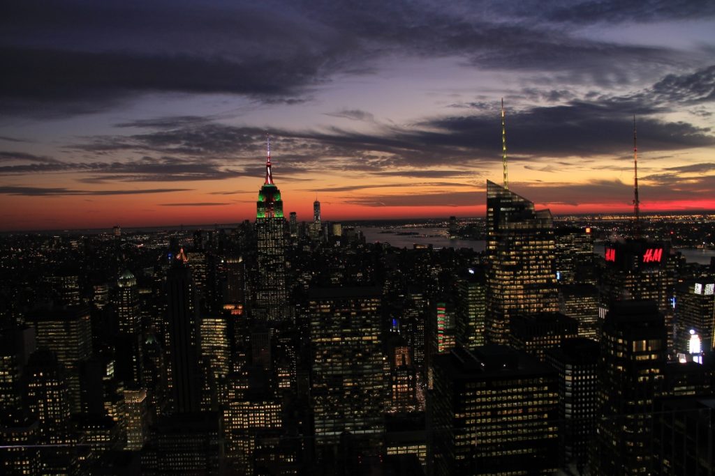 vista di Manhattan dal Top of the rock